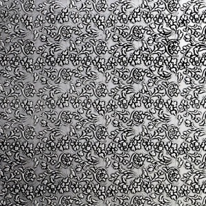 Panel LL FLORAL Black Silver matt