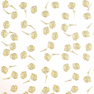 Panel PL 3D ROSES Pearl White PF Gold